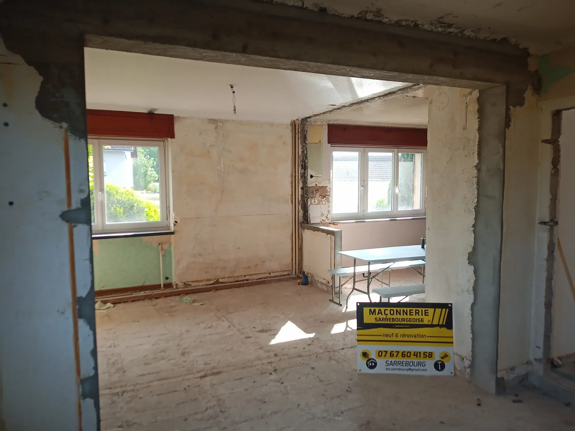 Ouverture de mur porteur, photo 3